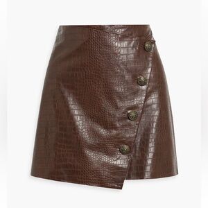 VERONICA BEARD Dinard Vegan Leather Mini Skirt size 2